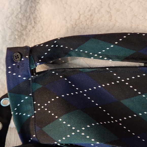 Hot Topic Argyle Pleated Schoolgirl Skirt. - Picture 9 of 9